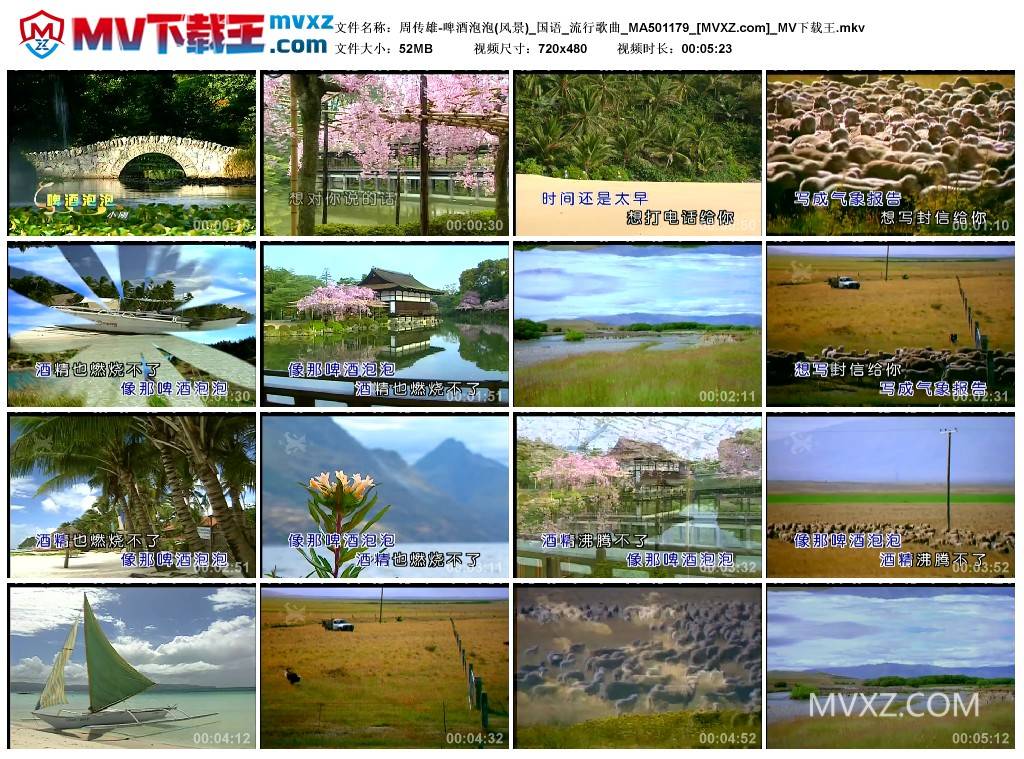 周传雄-啤酒泡泡(风景)_国语_流行歌曲_MA501179